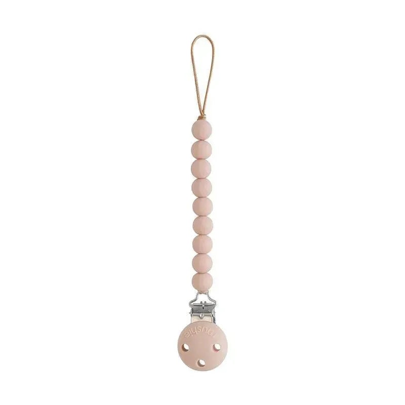 Mushie – Hera Silicone Pacifier Clip, Blush