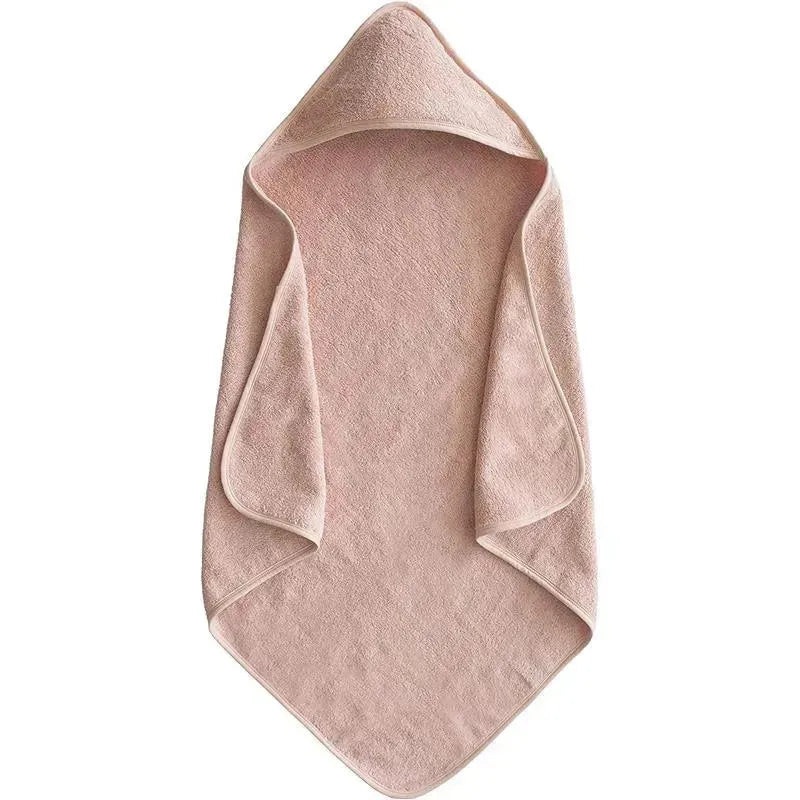 Mushie – Organic Cotton Baby Hooded Towel, Blush