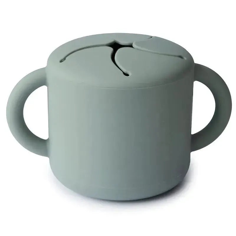 Mushie – Silicone Snack Cup, Cambridge Blue