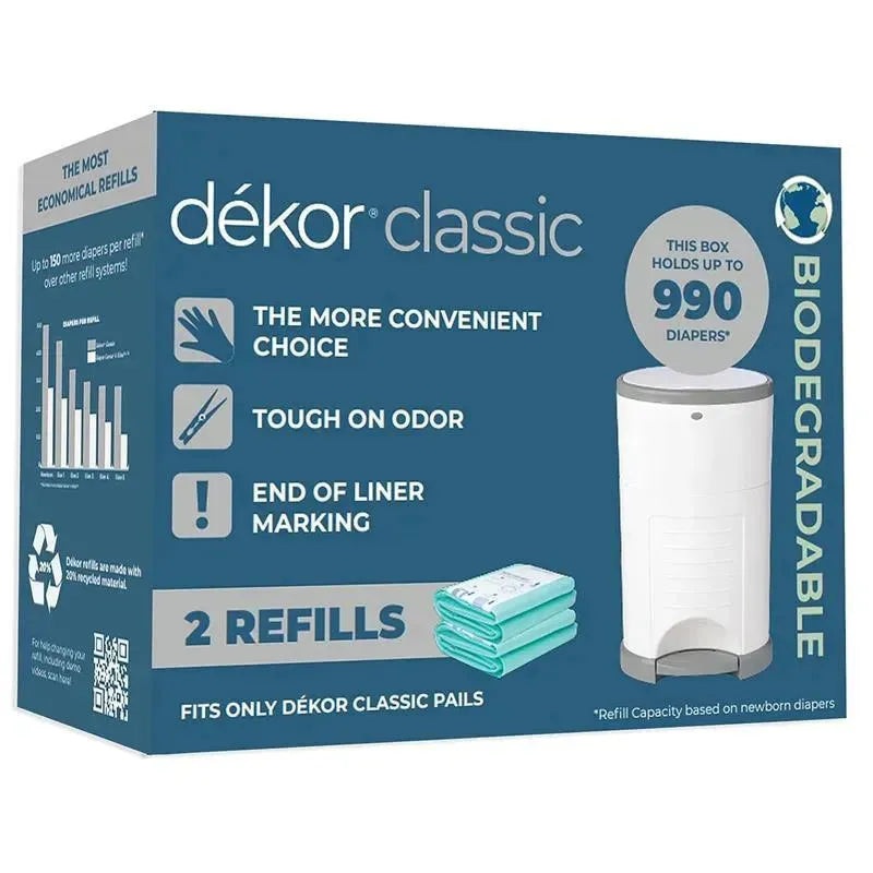 Regal-Lager – 2Pk Diaper Dekor Classic Diaper Pail Biodegradable Refills