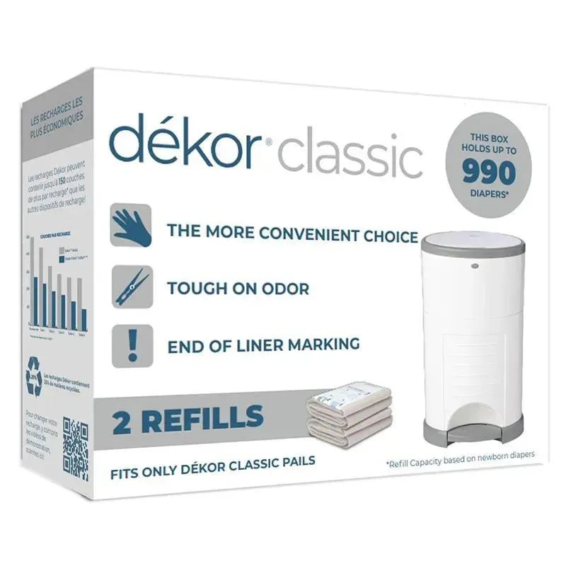 Regal-Lager – 2Pk Diaper Dekor Classic Diaper Pail Refills
