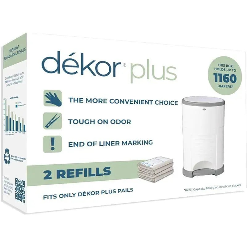 Regal-Lager – 2Pk Diaper Dekor Plus Diaper Pail Refills