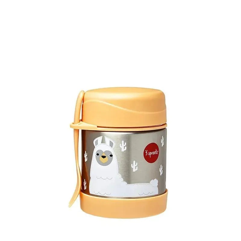 3 Sprouts – Stainless Steel Food Jar, Llama