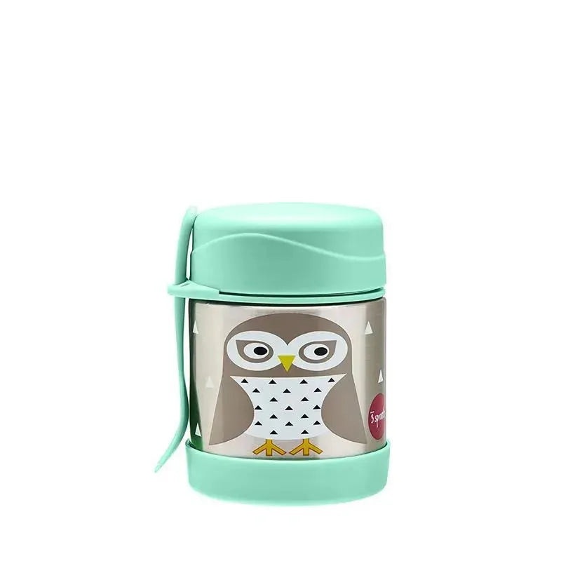 3 Sprouts – Stainless Steel Food Jar, Owl