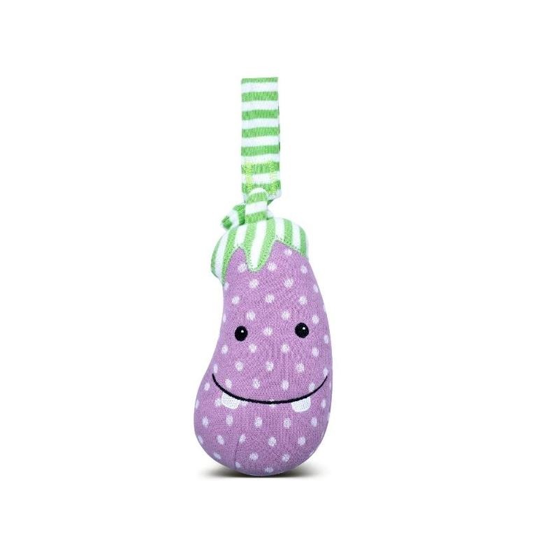 Apple Park – Veggie And Fruit Stroller Toy, Edgar Eggplant