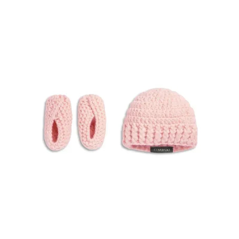 Demdaco – Gender Reveal Booties And Hat Set, Girl