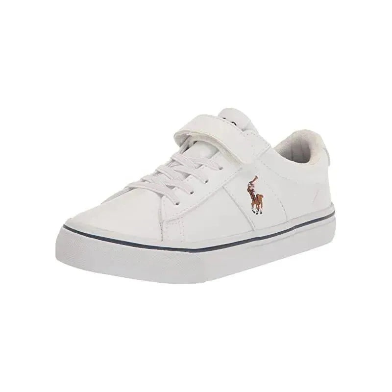 Ralph Lauren Toddler – Vulcanized Sayer Tumbled, White