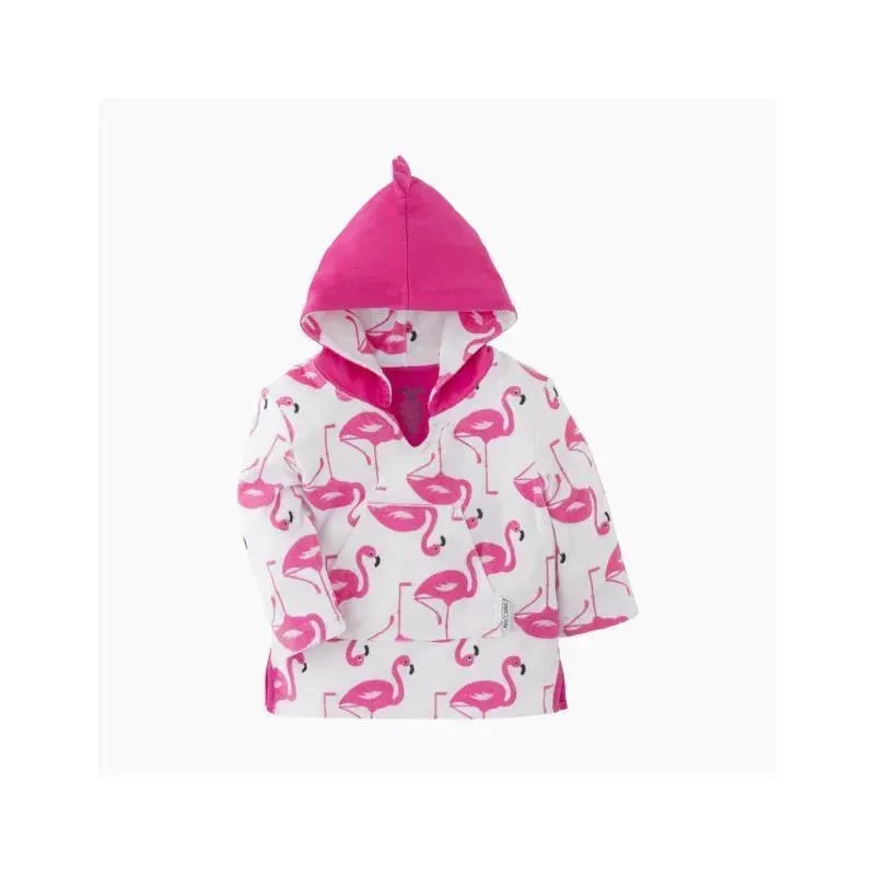 Zoocchini – Baby Terry Swim Coverup Upf50+, Flamingo