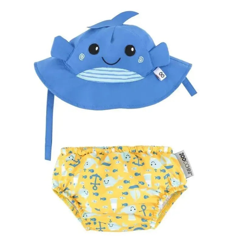 Zoochini – Baby Swim Diaper& Sun Hat Set Willy The Whale