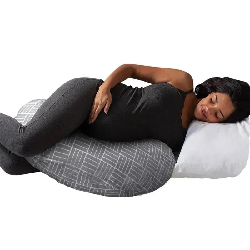 Boppy – Cuddle Pregnancy Pillow, Gray Basket Weave