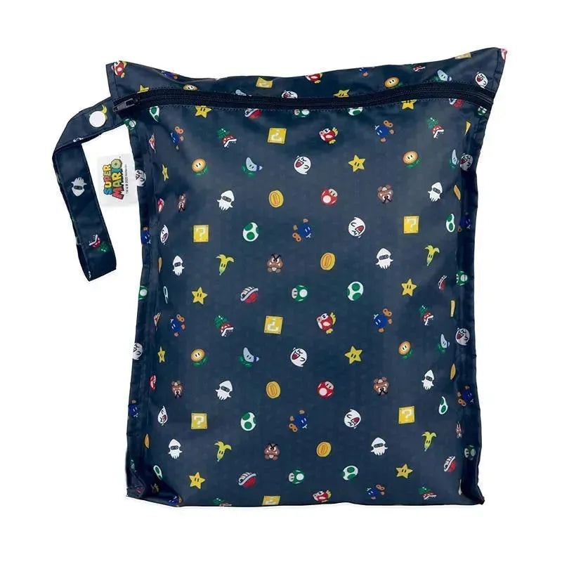 Bumkins – Disney Waterproof Wet Bag, Nintendo Super Mario