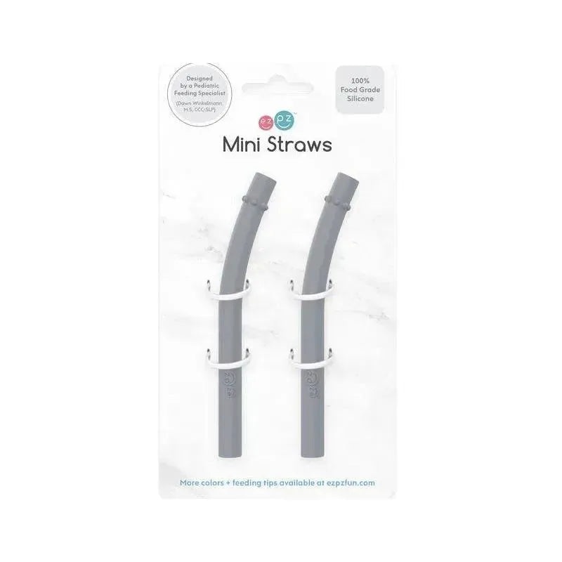 Ezpz – Straw Replacement Pack Mini Straws, Pewter