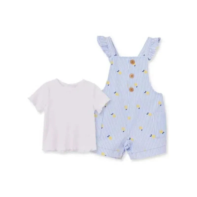 Little Me – Baby Girl Lemon Knit Jumper Set, Blue