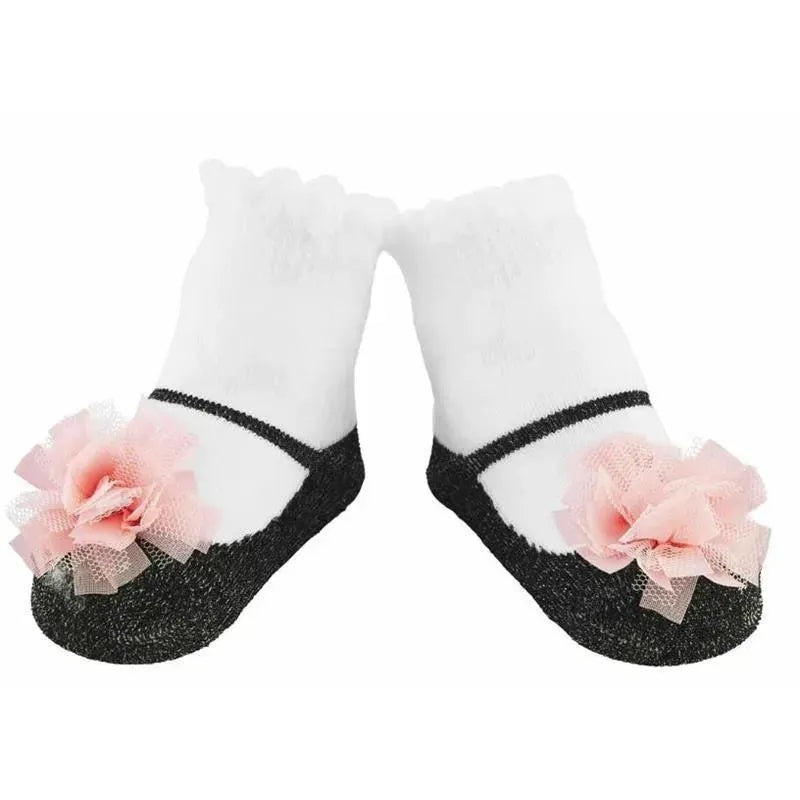 Mud Pie – Baby Girl Pink Puff Socks