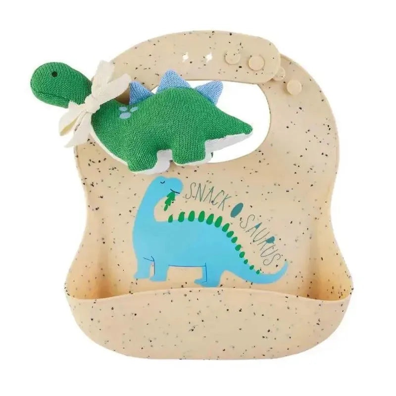 Mud Pie – Dinosaur Silicone Bib Rattle