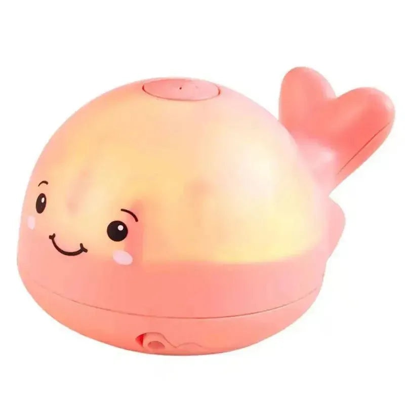 Mud Pie – Pink Light-Up Spray Whale