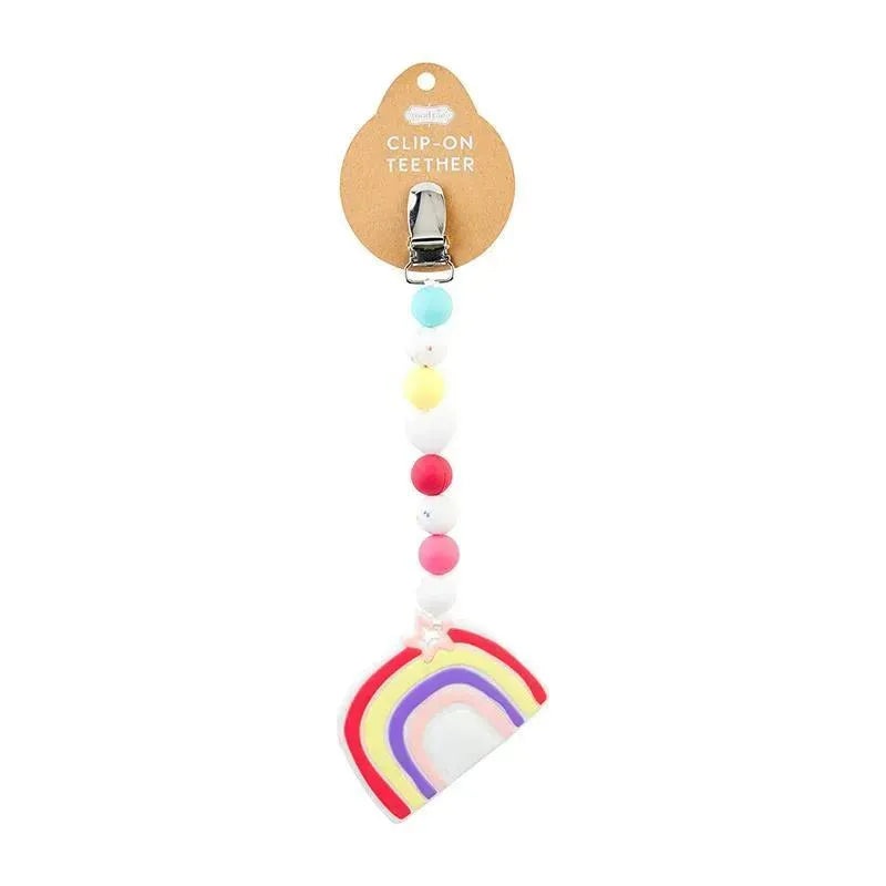 Mud Pie – Rainbow Clip-On Baby Teether