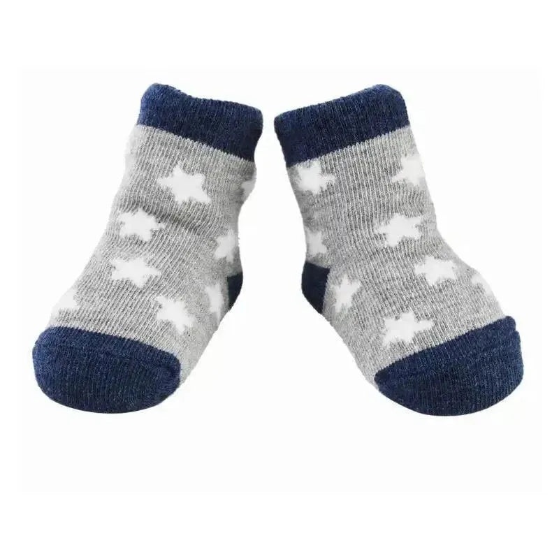 Mud Pie – White Chenille Star Baby Sock