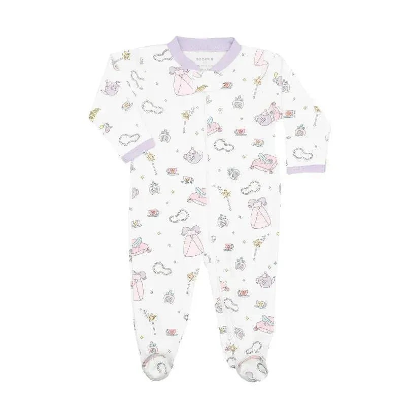 Noomie – Baby Girl Zipper Footie Princess