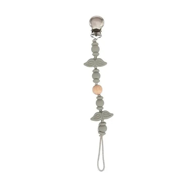 Nuby – Silicone Pacifinder Pacifier Clip, Mustache