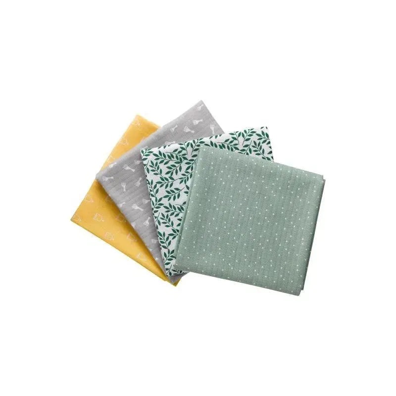 Vulli – 4Pk Colored Swaddles Set Sophie La Girafe