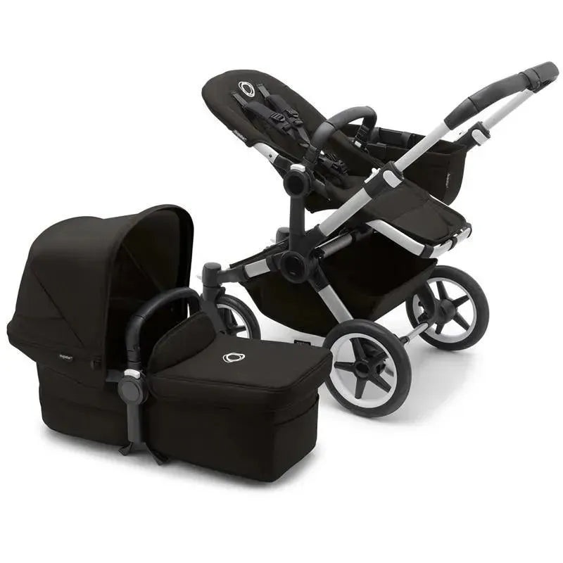 Bugaboo – Donkey 5 Mono Complete Single-to-Double Stroller, Aluminum/Midnight Black