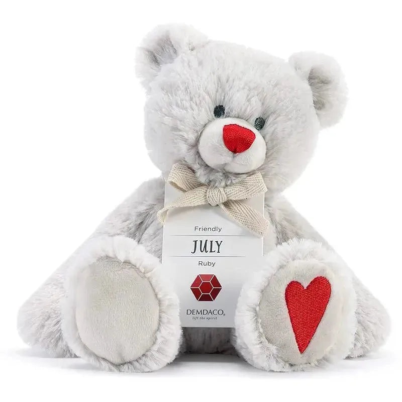 Demdaco – July Birthstone Plush Bear