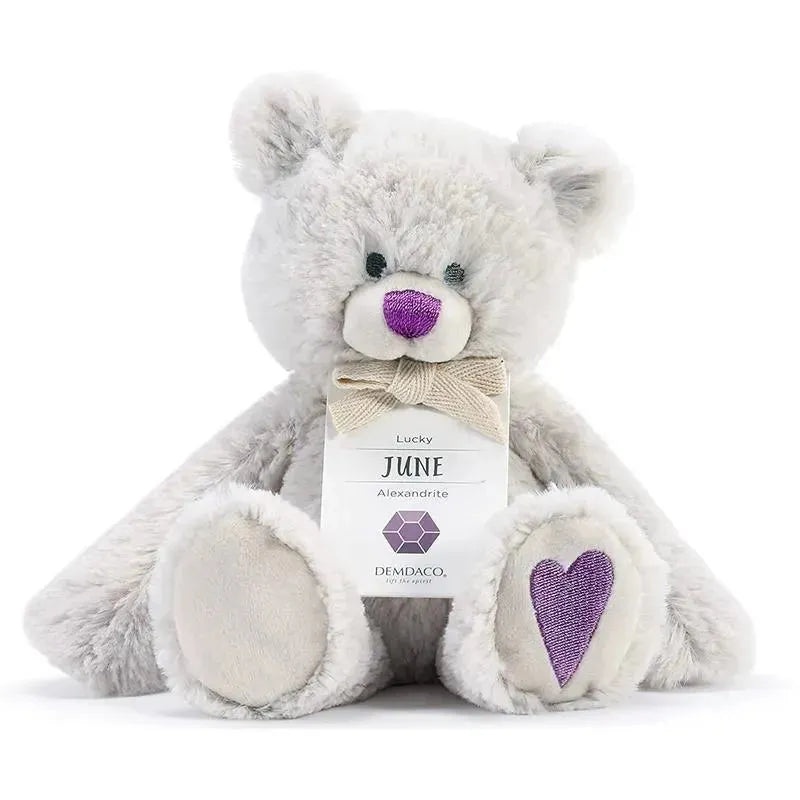 Demdaco – June Birthstone Plush Bear