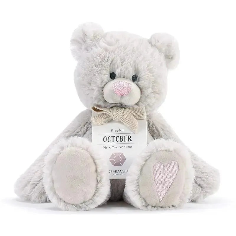 Demdaco – October Birthstone Plush Bear