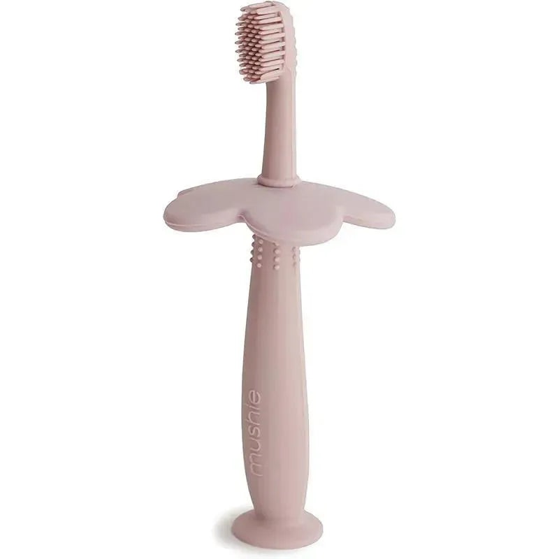 Mushie – Flower Toddler Training Toothbrush, Blush