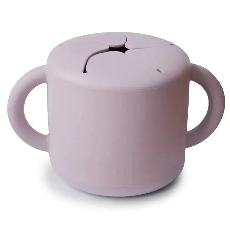 Mushie – Silicone Baby Snack Cup, Soft Lilac