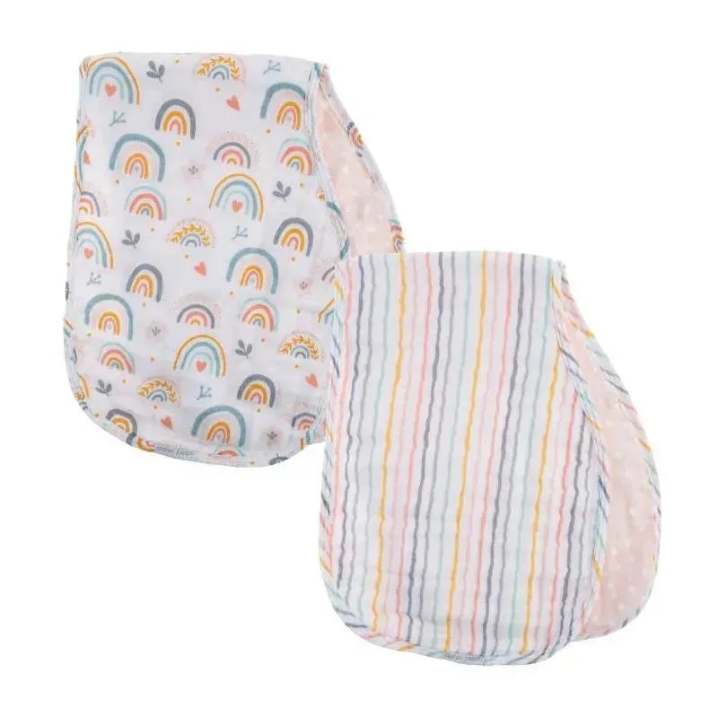 Stephen Joseph – 2Pk Muslin Burp Cloth, Rainbow