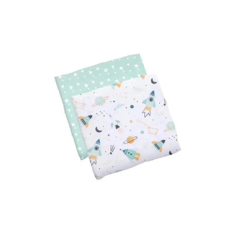 Stephen Joseph – 2Pk Space Muslin Blanket Set
