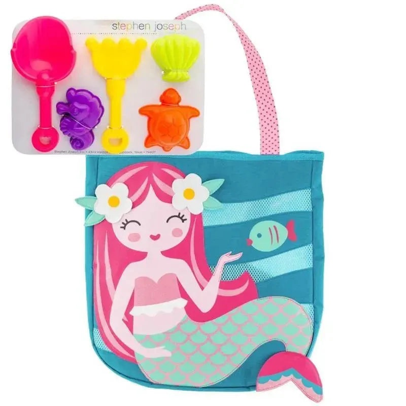 Stephen Joseph – Beach Totes & Sand Toy Play Set, Mermaid