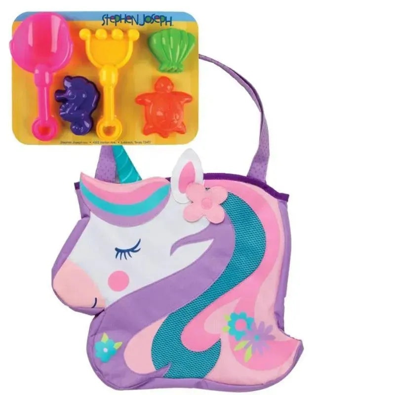 Stephen Joseph – Beach Totes & Sand Toy Play Set, Unicorn