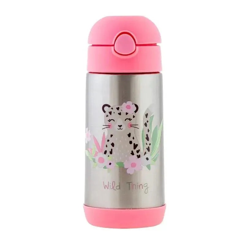 Stephen Joseph – Double Wall Stainless Steel Bottle, Leopard