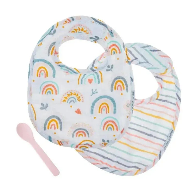 Stephen Joseph – Muslin Bib Set, Rainbow