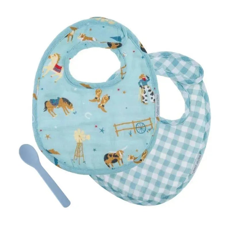 Stephen Joseph – Muslin Bib Set, Western