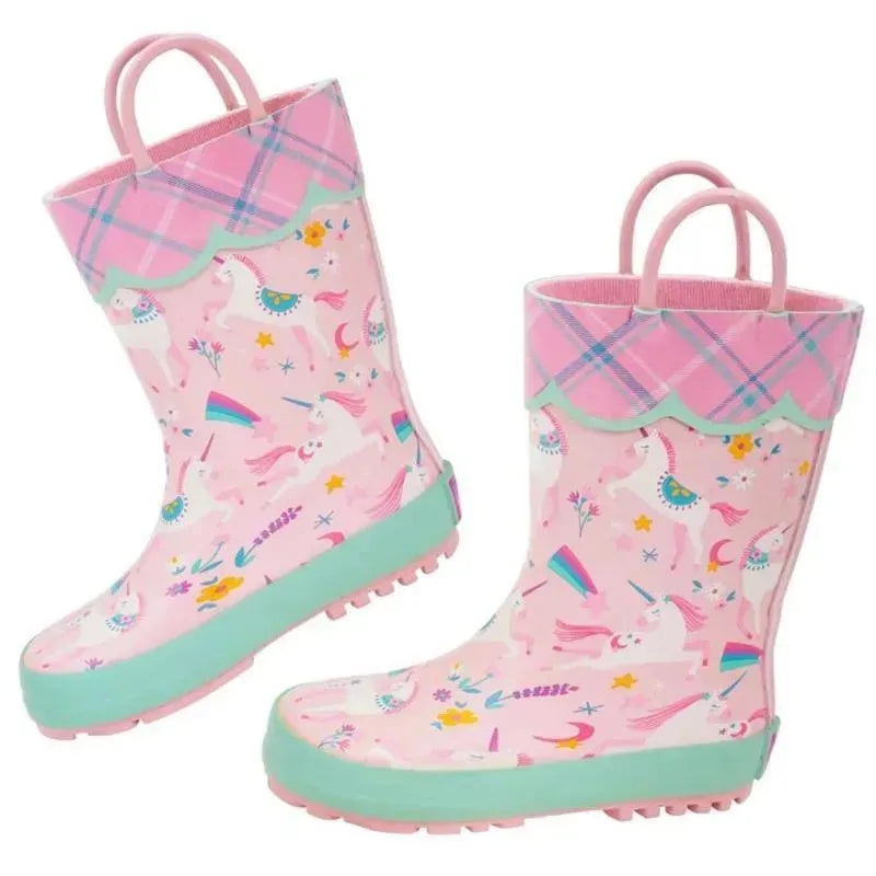 Stephen Joseph – Waterproof Rainboots for Kids, Pink Unicorn