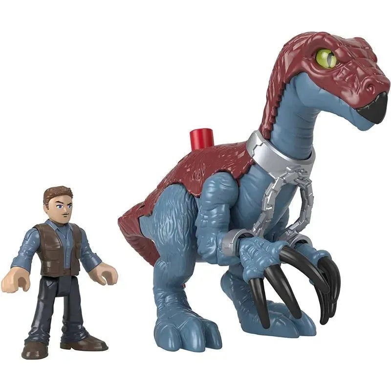 Fisher Price – Imaginext Jurassic World Dominion Therizinosaurus Dinosaur & Owen Toys