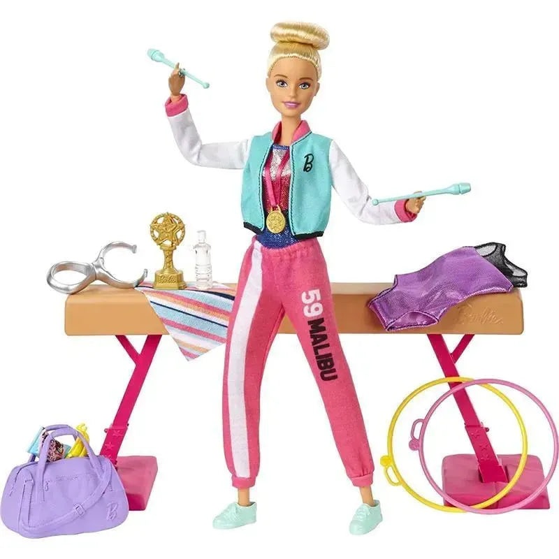 Mattel – Barbie Gymnastics Playset with Doll