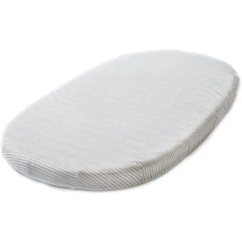 Stokke – Sleepi Fitted Sheet by Pehr, Stripes Away Pebbles