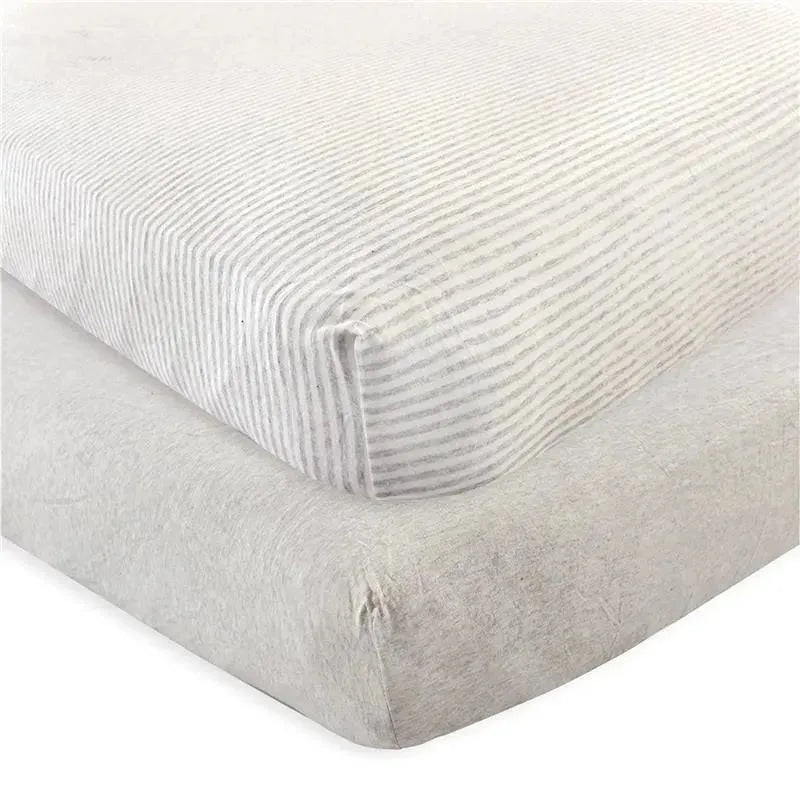 Baby Vision – Unisex Baby Organic Cotton Crib Sheet, Heather Gray