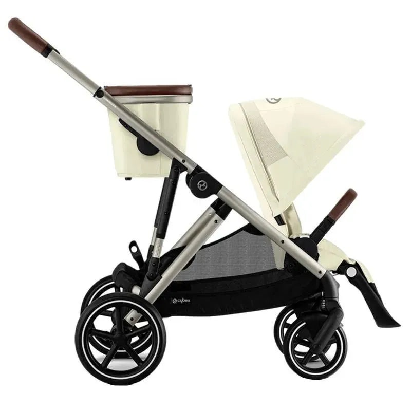 Cybex – Gazelle S 2 Single-to-Double Stroller, Taupe Frame/Seashell Beige