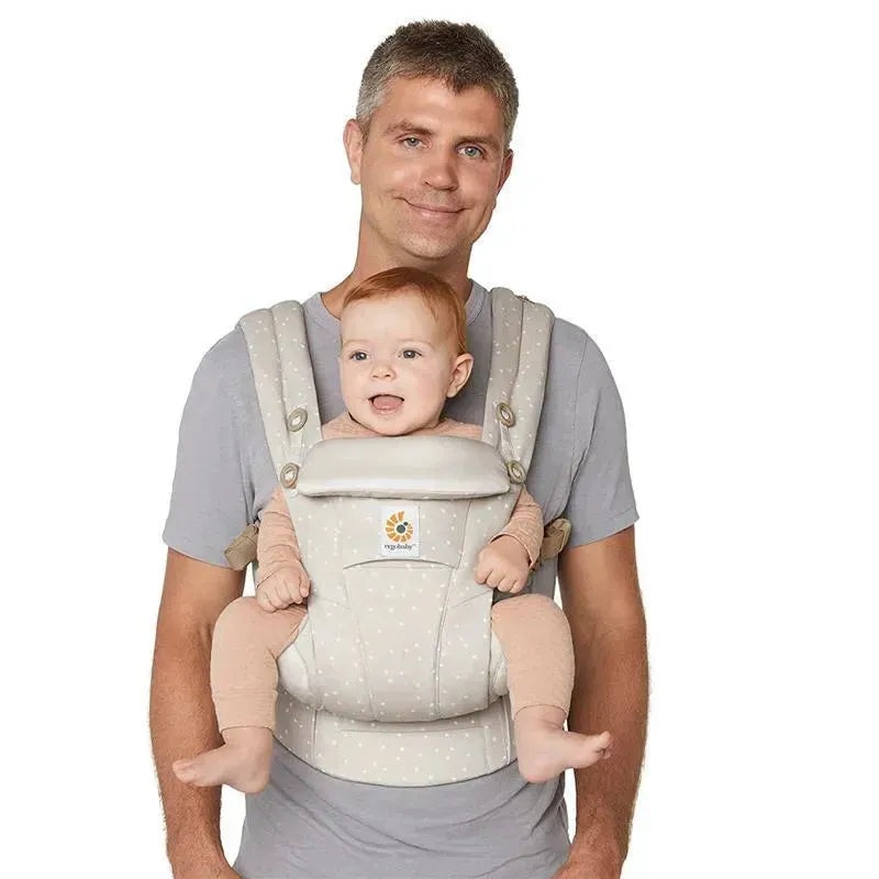 Ergobaby – Omni Dream All Carry Positions SoftTouch Cotton Baby Carrier, Natural Dots