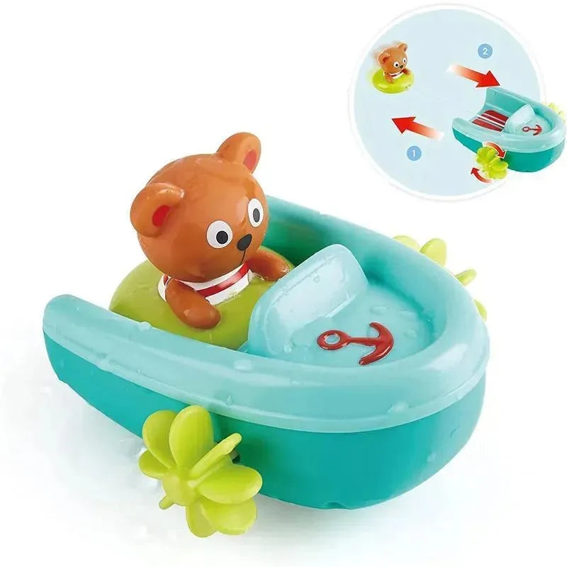 Hape – Tubing Pull-Back Boat Bath Toy