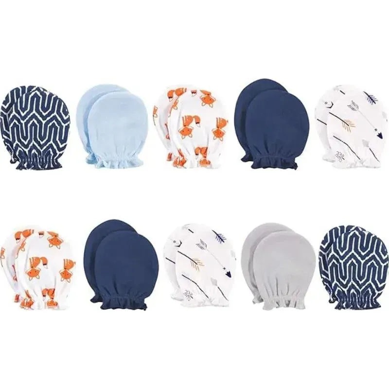 Hudson Baby – 10Pk Foxes Unisex Baby Cotton Scratch Mittens