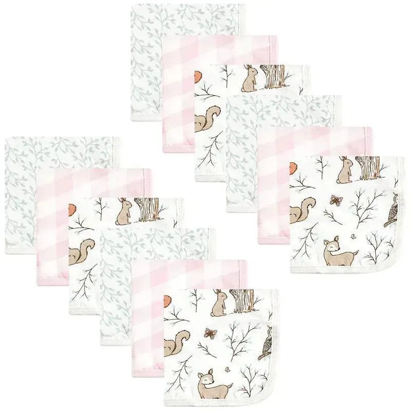 Hudson Baby – 12Pk Enchanted Forest Baby Cotton Muslin Washcloths