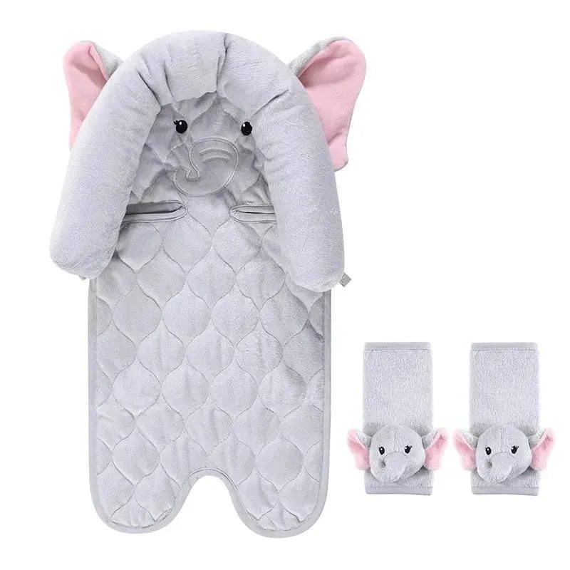 Hudson Baby – Pretty Elephant Baby Car Seat Insert & Strap Covers