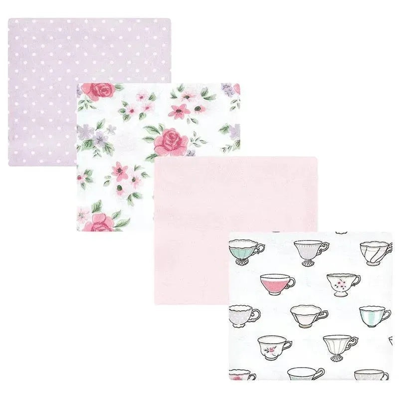 Hudson Baby – Tea Party Unisex Baby Cotton Flannel Receiving Blankets